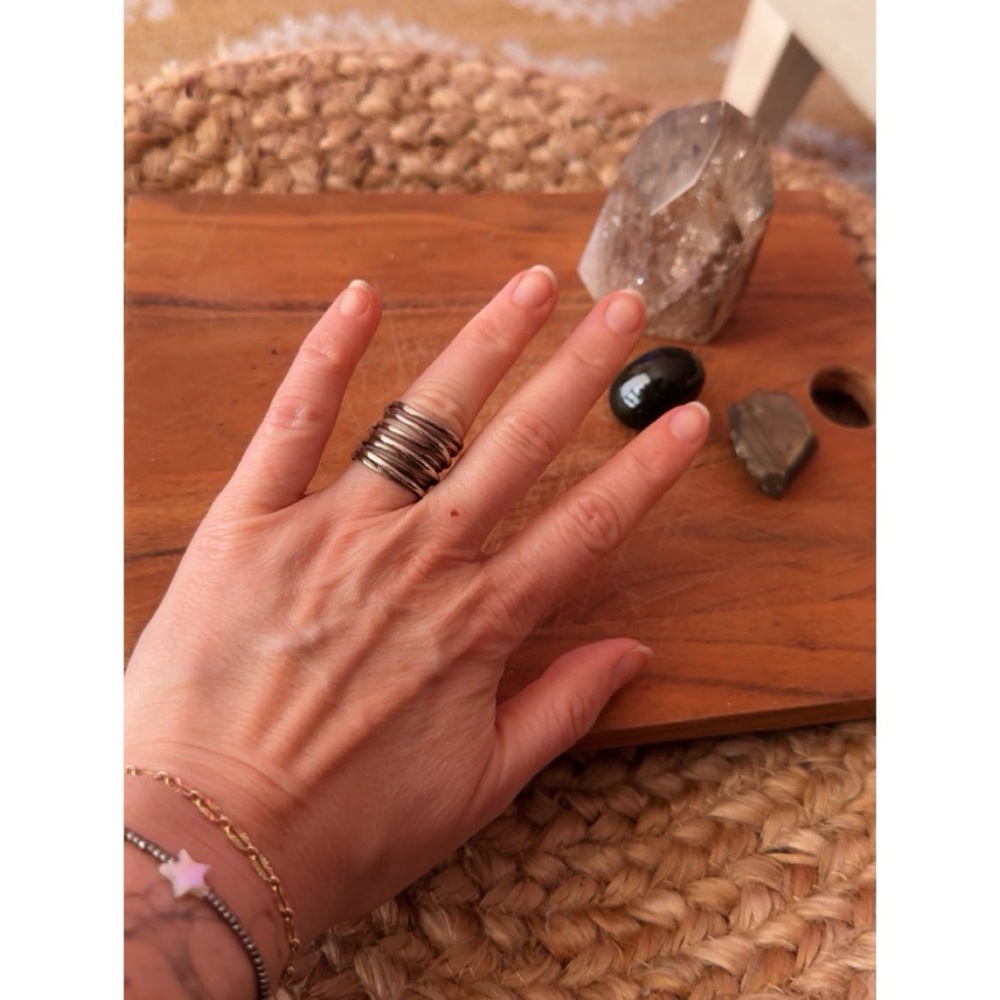 Sterling Spiral Stack Ring - image 2